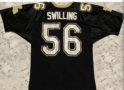 NO.Saints #56 Pat Swilling Mitchell & Ness Legacy Stitched American Football Jersey