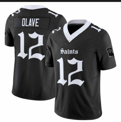 NO.Saints #12 Chris Olave Gothic Lone Star Edition' Vapor Limited Jersey - All Stitched American Football Jerseys