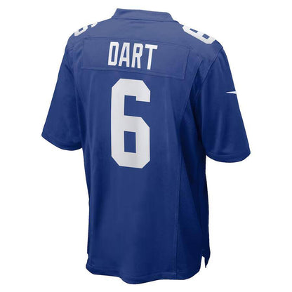 NY.Giants #6 Jaxson Dart Royal 2025 Draft First Round Pick Game Stitched American Football Jerseys