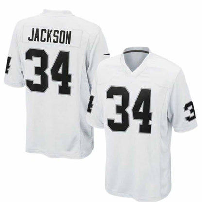 LV.Raiders #34 Bo Jackson Game Stitched American Football Jerseys