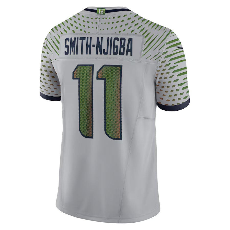 S.Seahawks #11 Jaxon Smith-Njigba 2025 Rivalries Collection Limited Jersey-PUHICS - Wolf Gray Stitched American Football Jersey-PUHICSS