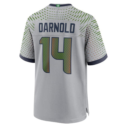 S.Seahawks #14 Sam Darnold 2025 Rivalries Collection Game Jersey-PUHICS - Wolf Gray Stitched American Football Jersey-PUHICSS