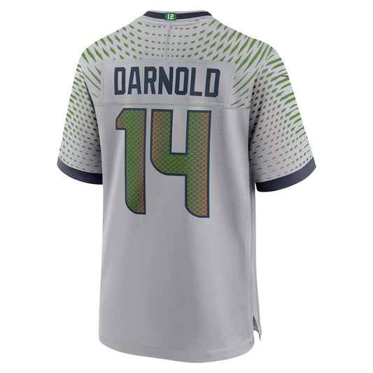 S.Seahawks #14 Sam Darnold 2025 Rivalries Collection Game Jersey-PUHICS - Wolf Gray Stitched American Football Jersey-PUHICSS