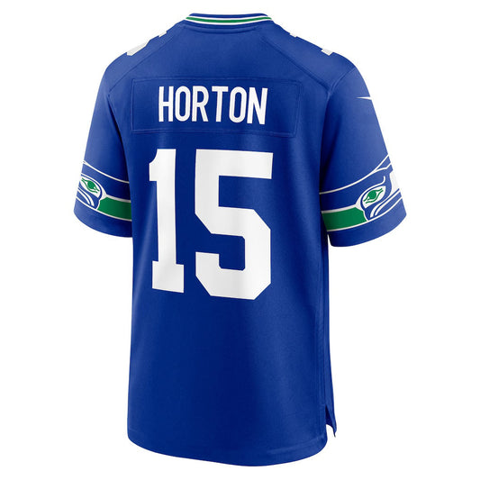 S.Seahawks #15 Tory Horton Royal Alternate 2 Game Stitched American Football Jerseys