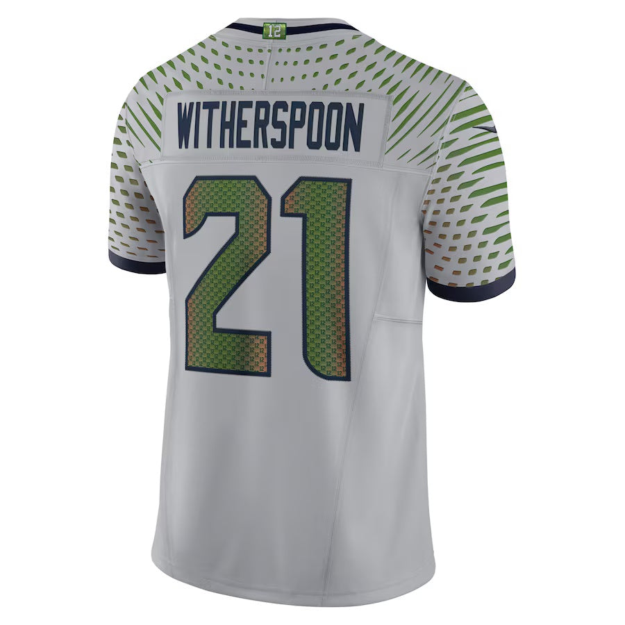 S.Seahawks #21 Devon Witherspoon 2025 Rivalries Collection Limited Jersey-PUHICS - Wolf Gray Stitched American Football Jersey-PUHICSS