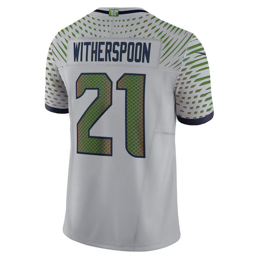 S.Seahawks #21 Devon Witherspoon 2025 Rivalries Collection Limited Jersey-PUHICS - Wolf Gray Stitched American Football Jersey-PUHICSS