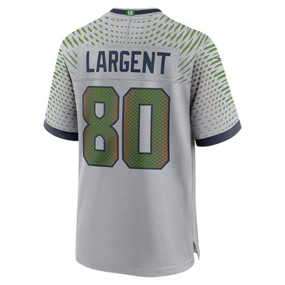 S.Seahawks #80 Steve Largent 2025 Rivalries Collection Retired Player Game Jersey-PUHICS - Wolf Gray Stitched American Football Jersey-PUHICSS