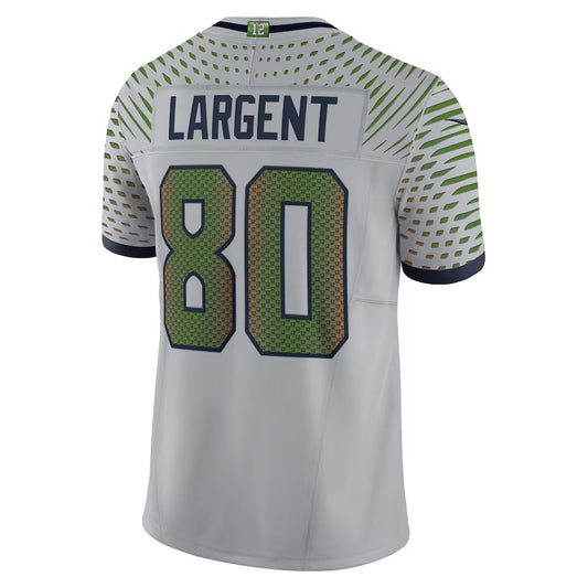 S.Seahawks #80 Steve Largent 2025 Rivalries Collection Retired Player Limited Jersey-PUHICS - Wolf Gray Stitched American Football Jersey-PUHICSS