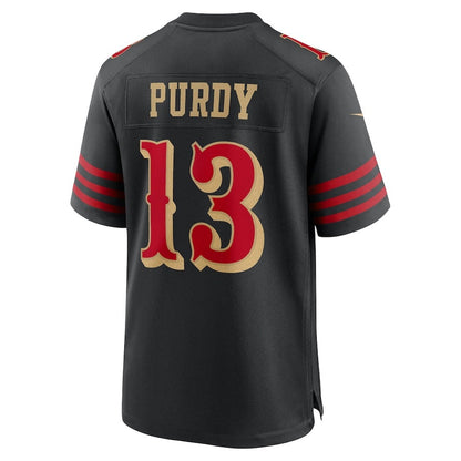 SF.49ers #13 Brock Purdy 2025 Rivalries Collection Game Jersey-PUHICS - Black Stitched American Football Jersey-PUHICSS