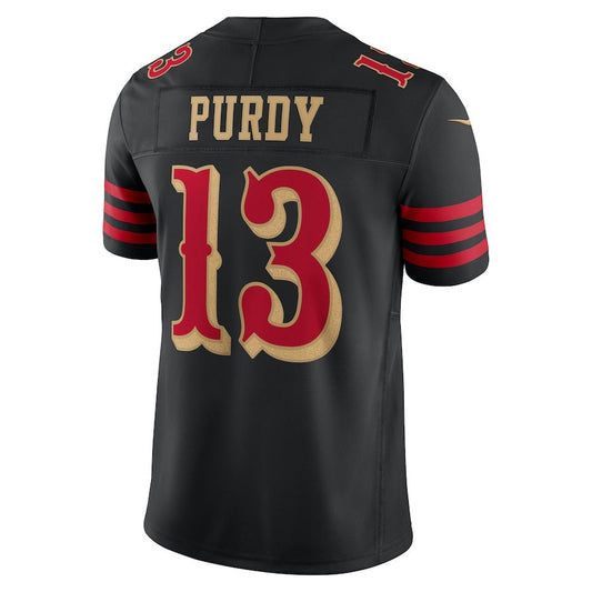 SF.49ers #13 Brock Purdy 2025 Rivalries Collection Limited Jersey-PUHICS - Black Stitched American Football Jersey-PUHICSS