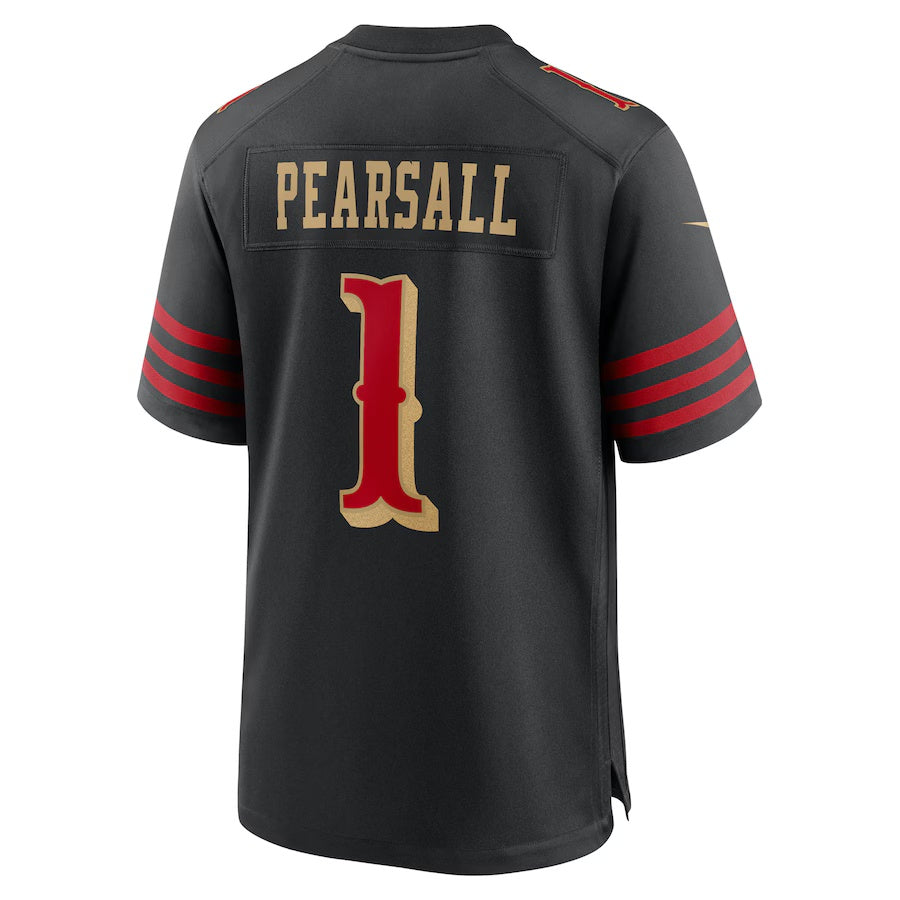 SF.49ers #1 Ricky Pearsall 2025 Rivalries Collection Game Jersey-PUHICS - Black Stitched American Football Jersey-PUHICSS