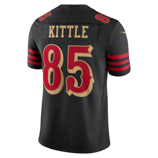 SF.49ers #85 George Kittle 2025 Rivalries Collection Limited Jersey-PUHICS - Black Stitched American Football Jersey-PUHICSS