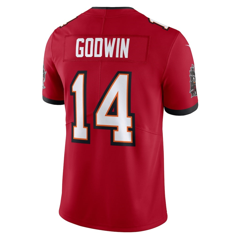 TB.Buccaneers #14 Chris Godwin Red Vapor Untouchable Limited American Football Jerseys