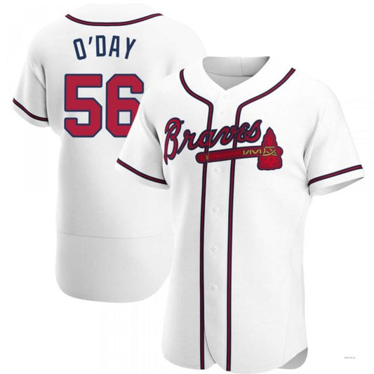 Atlanta Braves #56 Darren O?¡¥Day White Home Jersey Stitches Baseball Jerseys