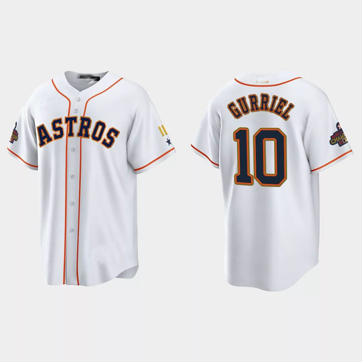 #10 Yuli Gurriel Houston Astros 2023 Gold Program Jersey ¡§C White Stitches Baseball Jerseys